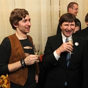 Villon po premiere Divadlo Na Jezerce TomasVanek Jan Hrusinsky a Ondra Brzobohaty foto Ivan Kahun